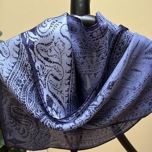 Mantles scarf, 100% silk, 52” x 10.5”